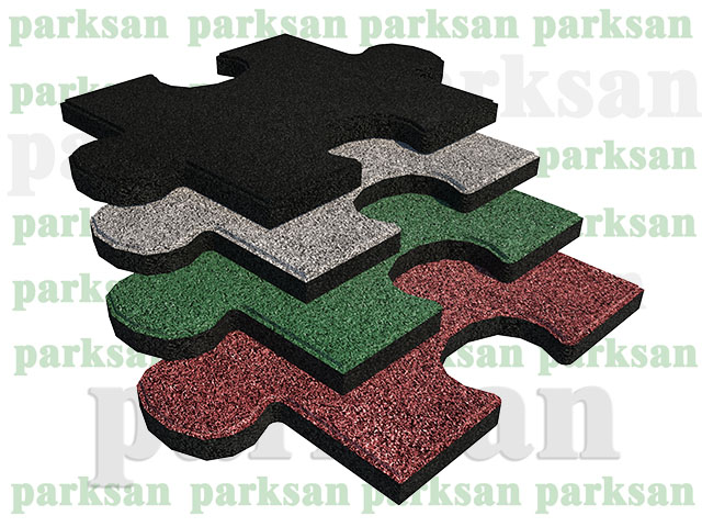 Rubber Parquet Flooring / 61004 - RUBBER TILE FLOOR PUZZLE MODEL STANDARD COLOR CHART